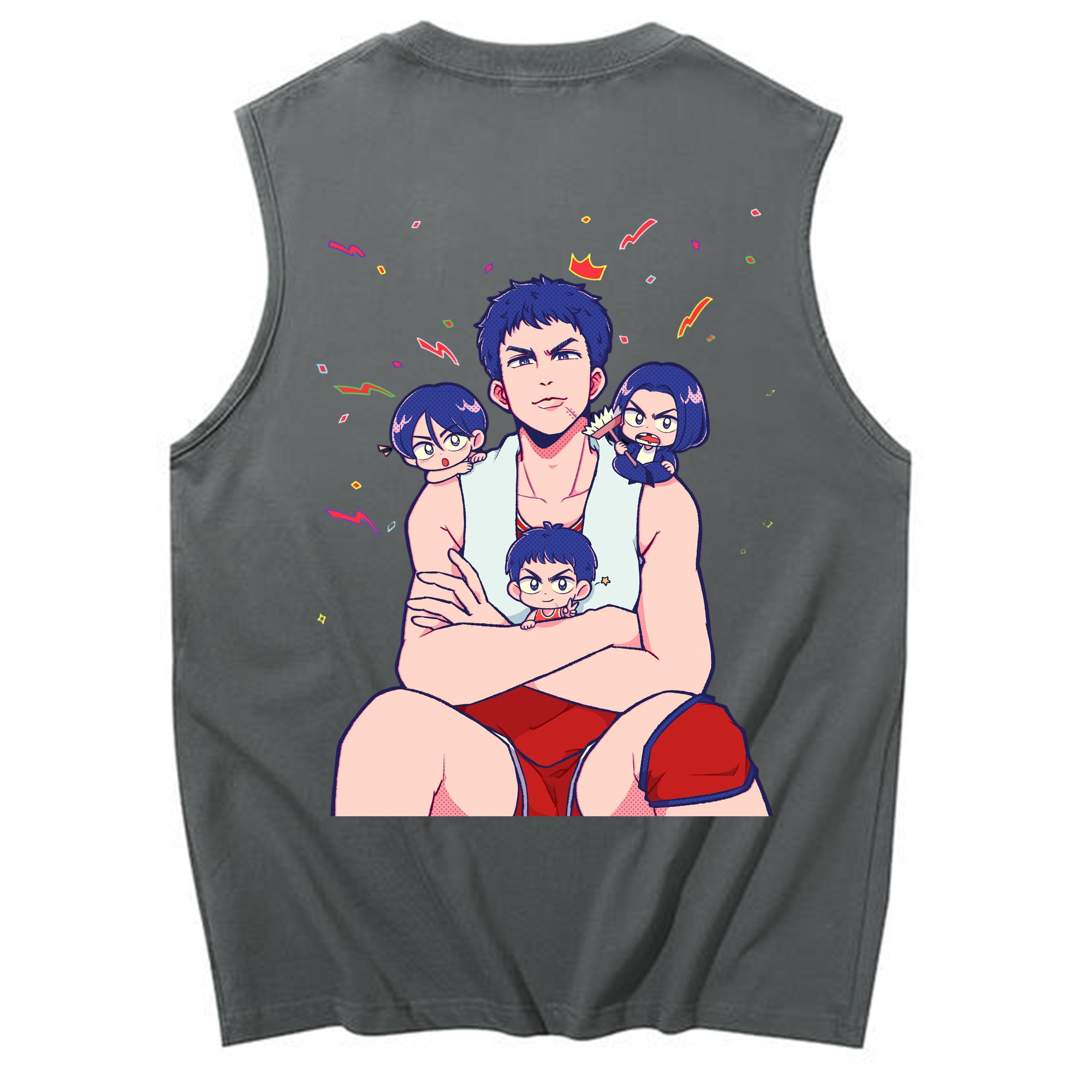 （画像用） SLAM DUNK／スラムダンク コットン100％タンクトップ（背面プリント）